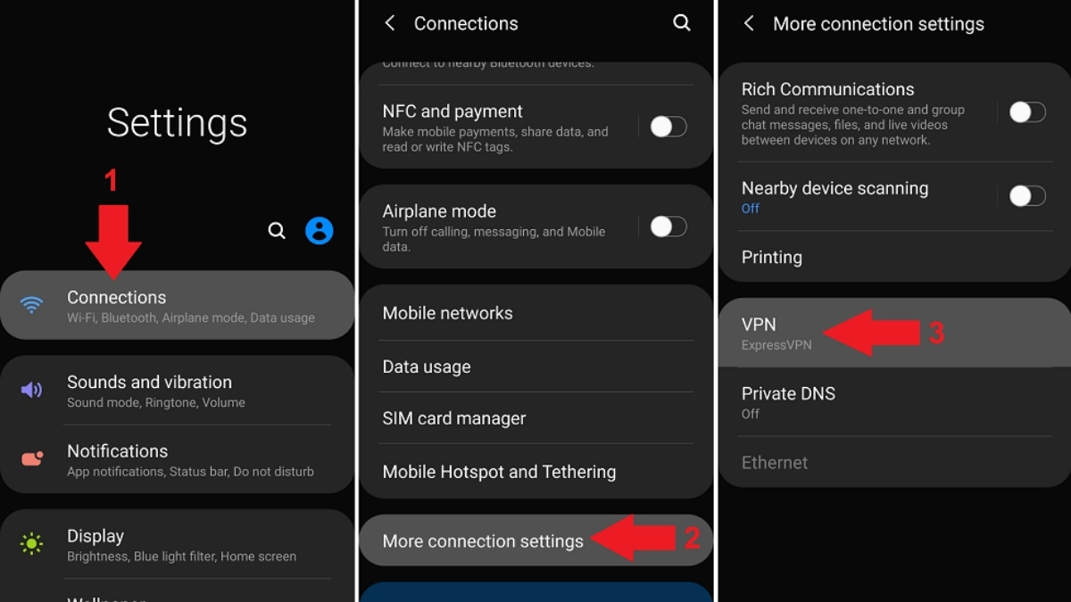 Giao diện một ứng dụng VPN trên điện thoại di động